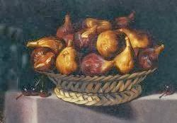 painting of figs in basket