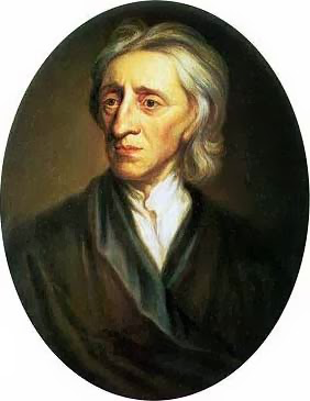painting of John Locke looking stern